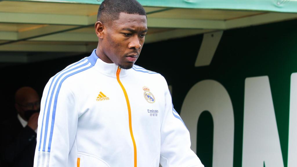 David Alaba, durante un partido del Real Madrid