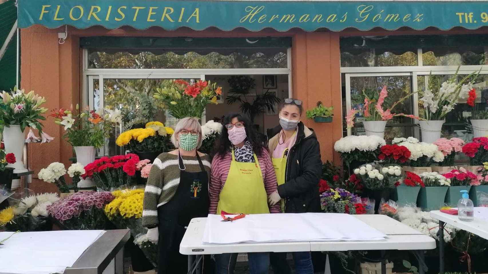 Floristería de las Hermanas Gómez.
