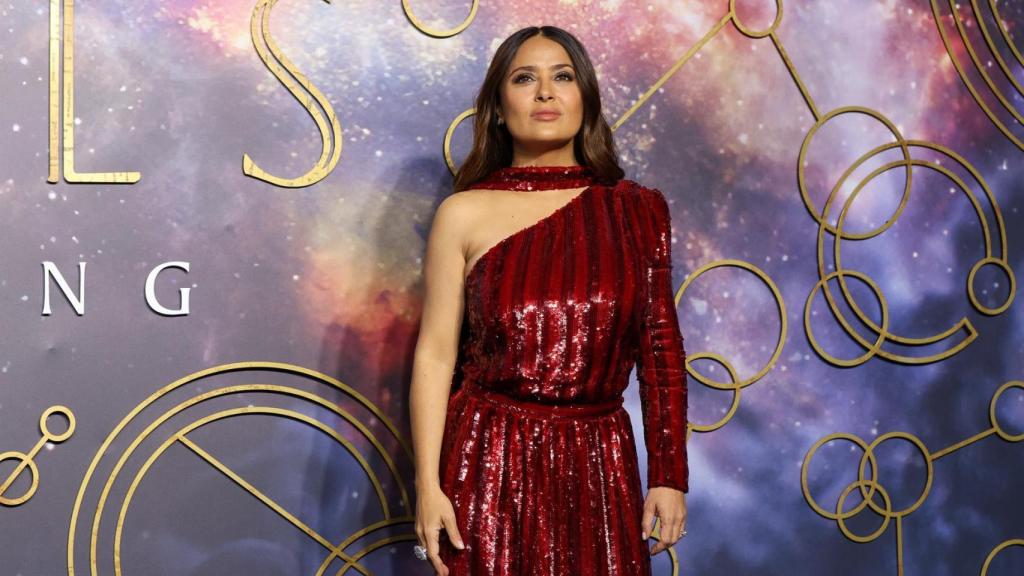 Salma Hayek en la premiere de 'Eternals'.