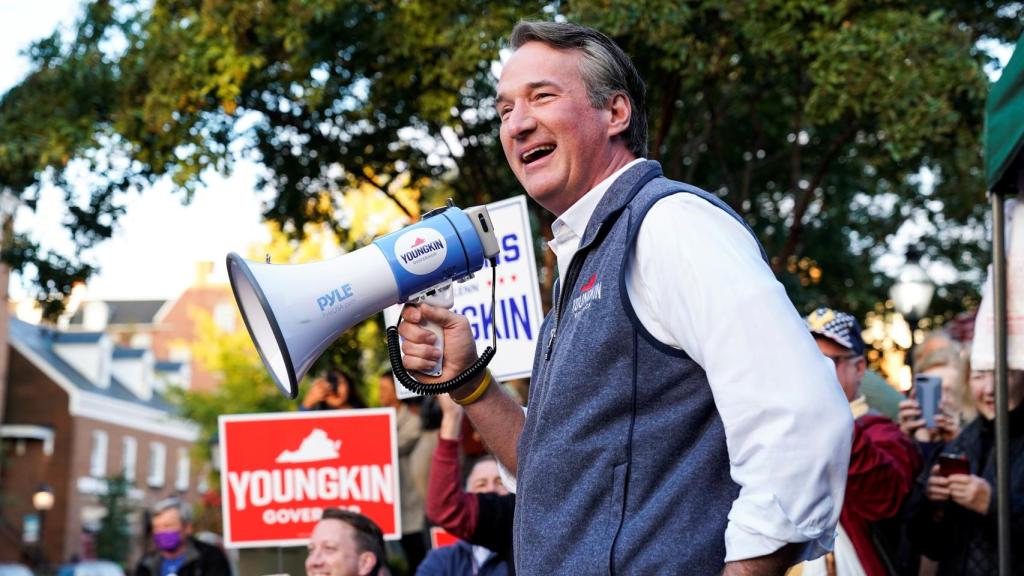 El candidato republicano a la Gobernación de Virginia, Glenn Youngkin.