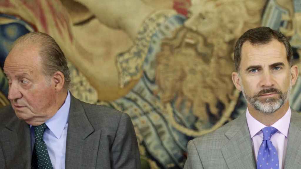 Juan Carlos I y Felipe VI.