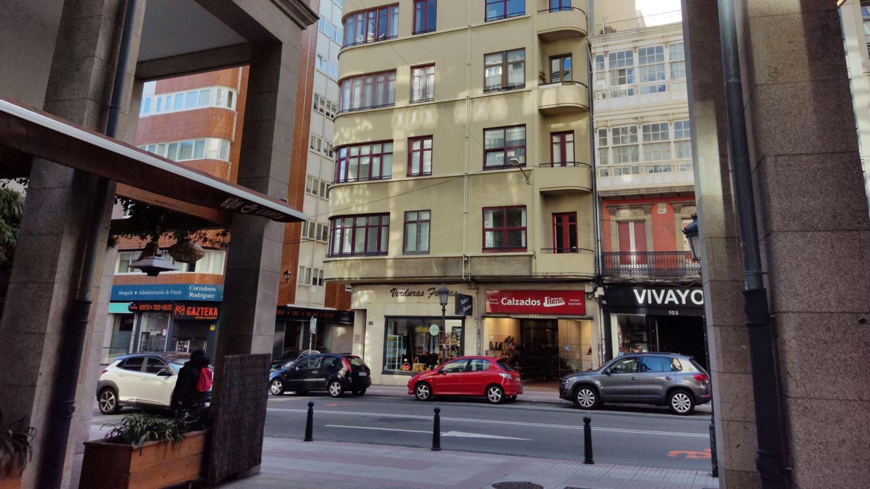 La calle San Andrés de A Coruña