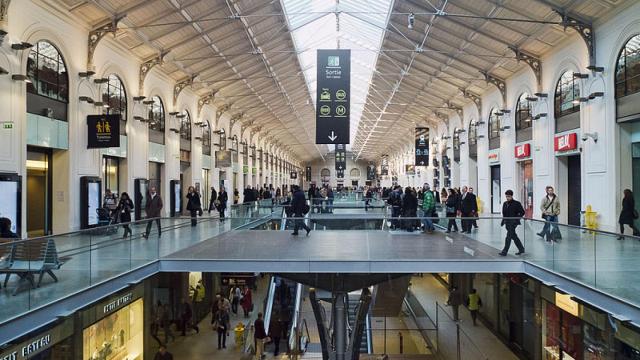 Estación ferroviaria de Saint-Lazare en París.