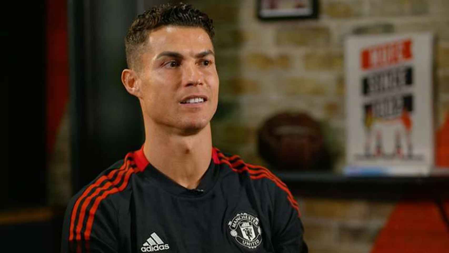 Cristiano Ronaldo, durante la entrevista en DAZN