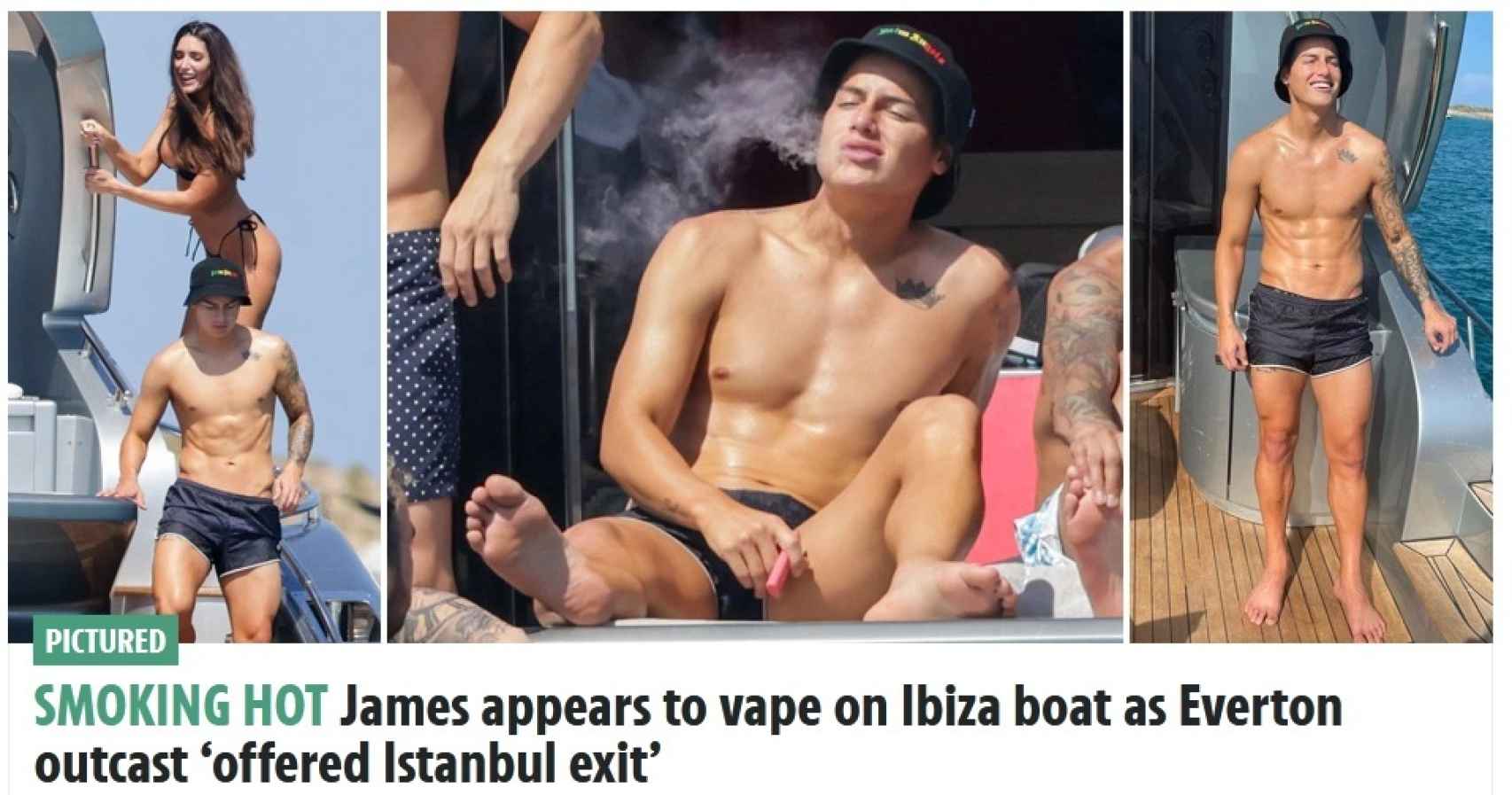 Las fiestas de James en Ibiza, en la prensa inglesa