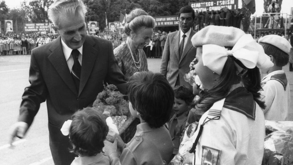 El matrimonio Ceaucescu, en Bucarest, en 1986.