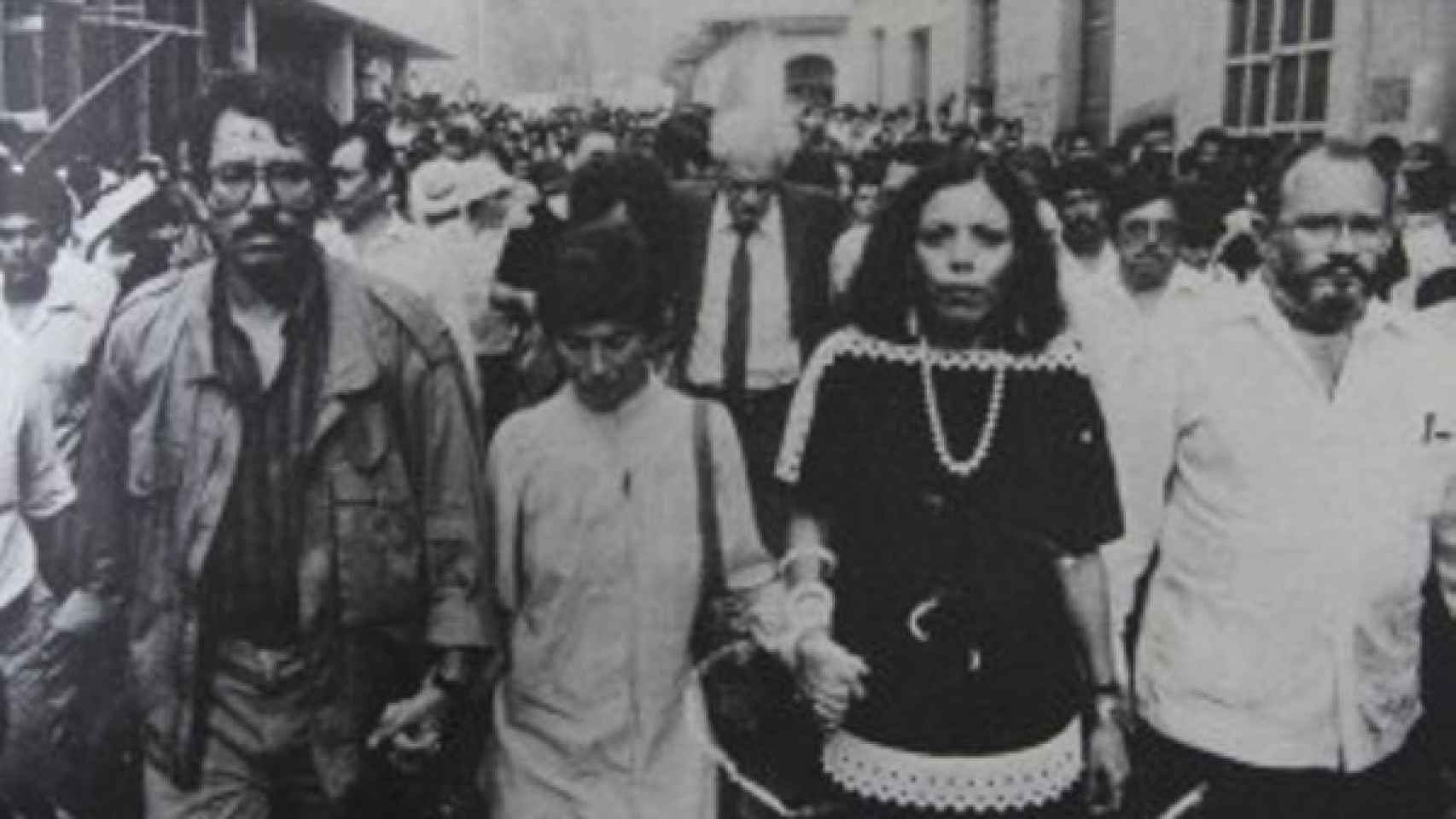 Daniel Ortega y Rosario Murillo, en 1980. Eran otros tiempos.