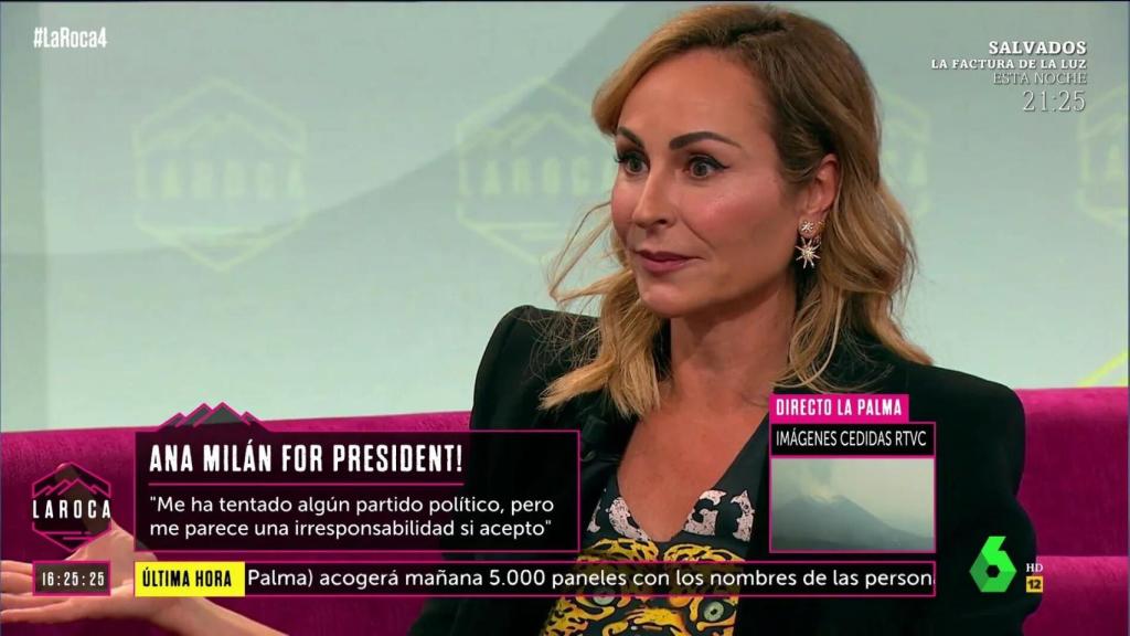 La actriz ha dado pistas sobre qué partido se interesó en llevarla en sus listas.