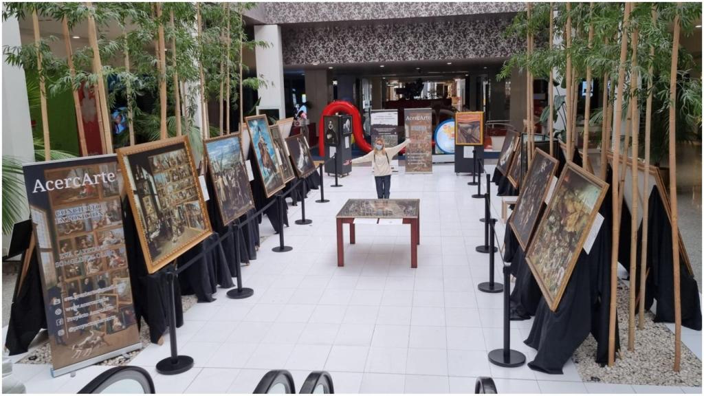 La muestra en el centro comercial Odeón.