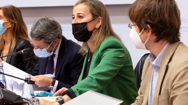 La conselleira de Infraestruturas e Mobilidade, Ethel Vázquez, comparece en la Comisión 3ª de Economía, Facenda e Orzamentos.