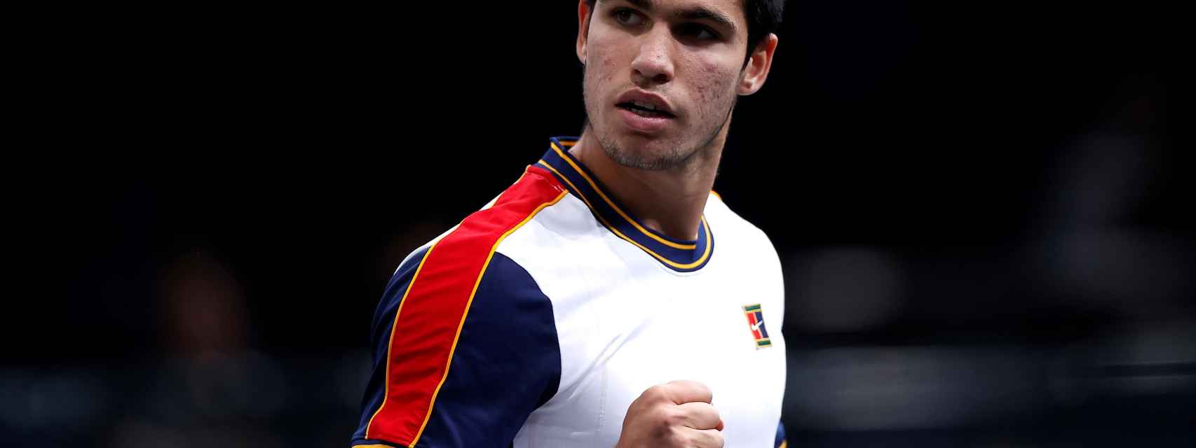 Carlos Alcaraz, en el Masters 1.000 Paris-Bercy