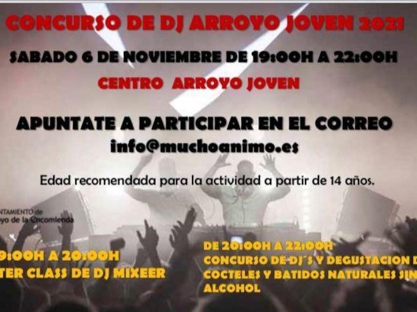 Cartel del evento que se celebrará el sábado en Arroyo de la Encomienda