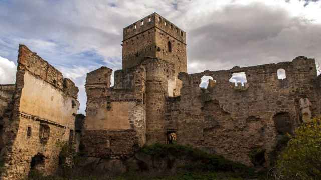 El Castillo de Belvís de Monroy en Extremadura.