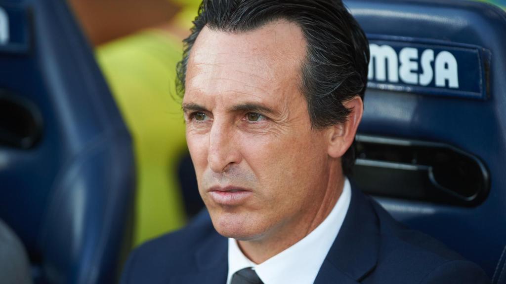 Unai Emery, en un partido del Villarreal