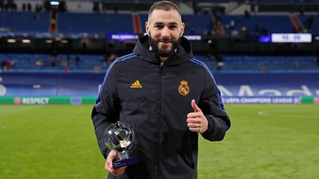 Karim Benzema, con el MVP de la Champions League