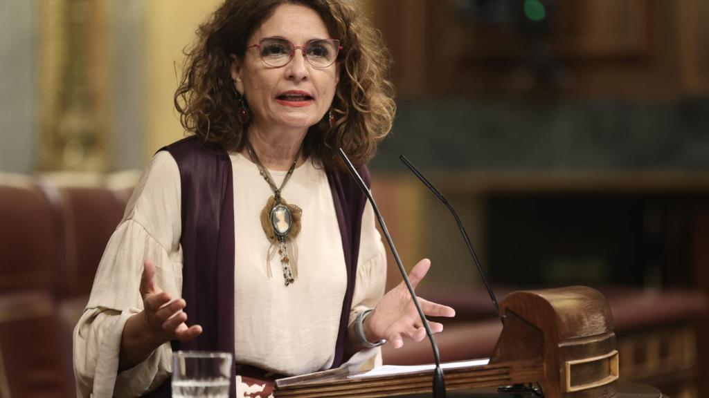 María Jesús Montero, ministra de Hacienda, en el Congreso de los Diputados.