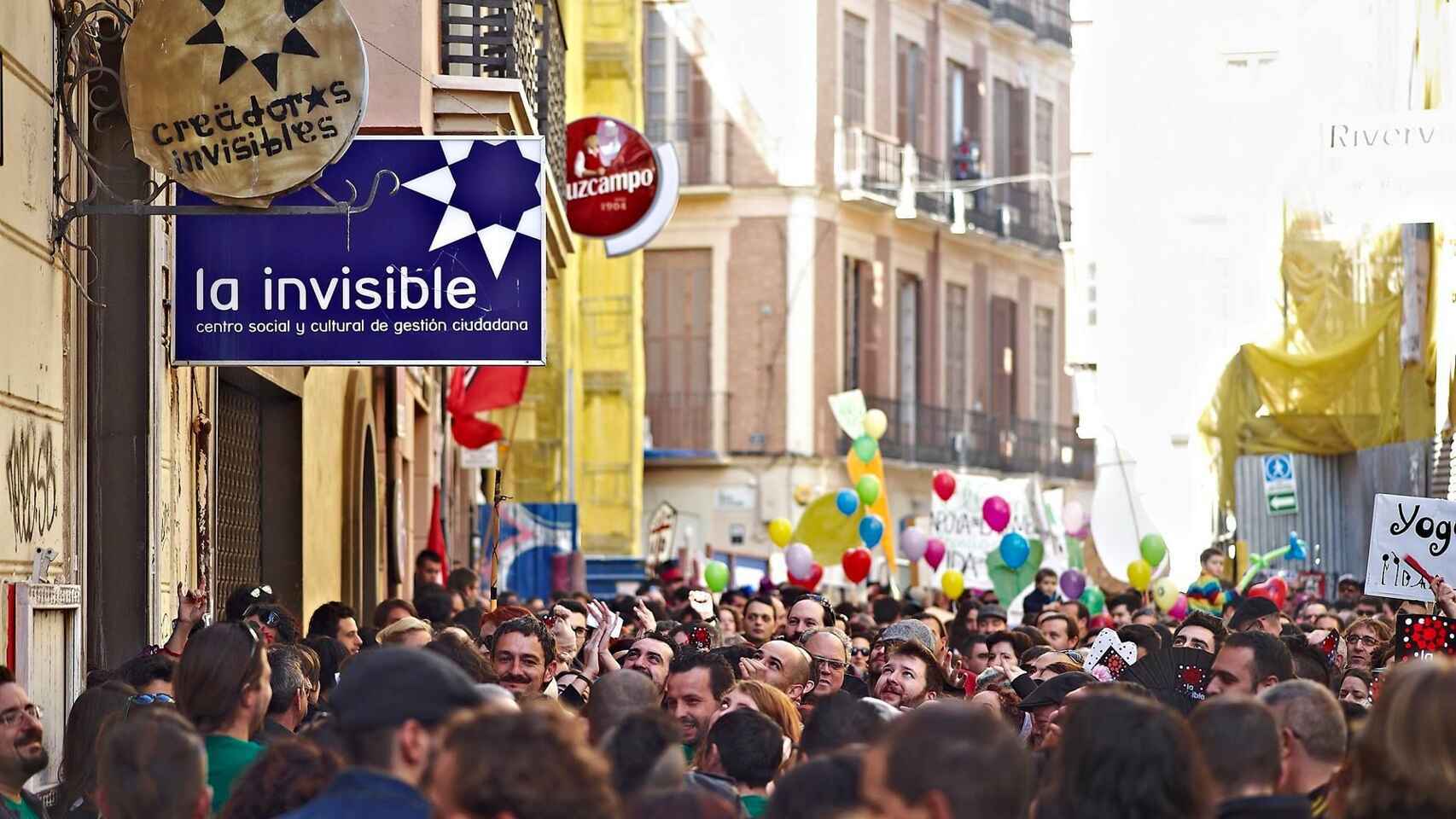 Imagen de archivo de una de las protestas de La Invisible.