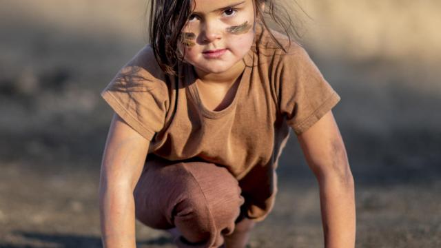 Una niña que va a por todas.