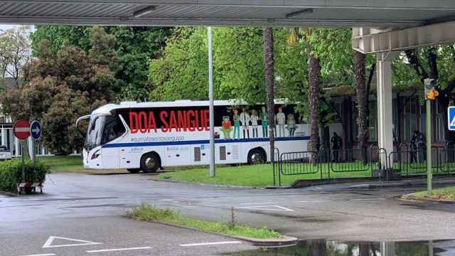 Campaña de donación de sangre en Vigo.