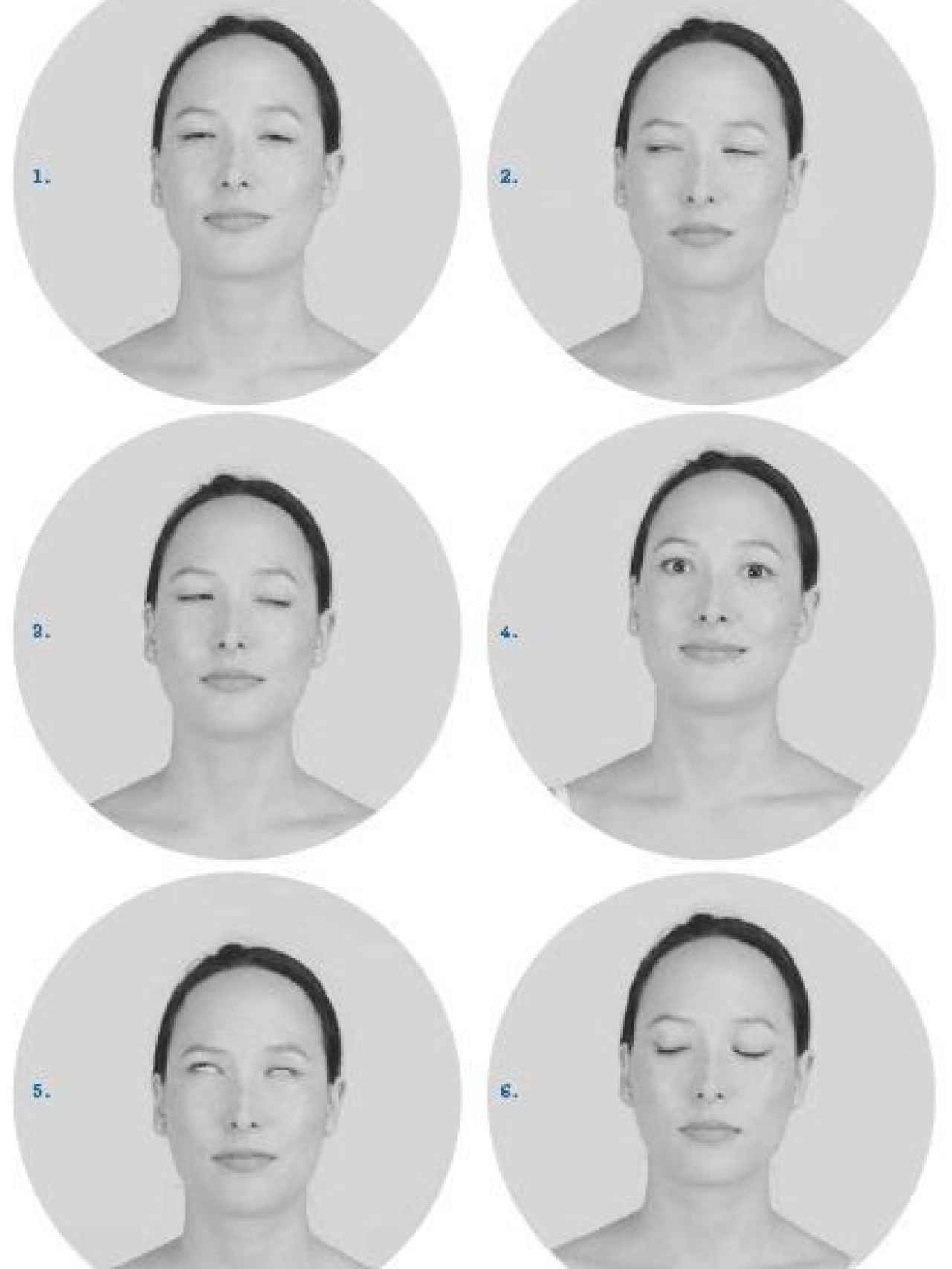 Gestos de yoga facial para reducir las bolsas y ojeras.