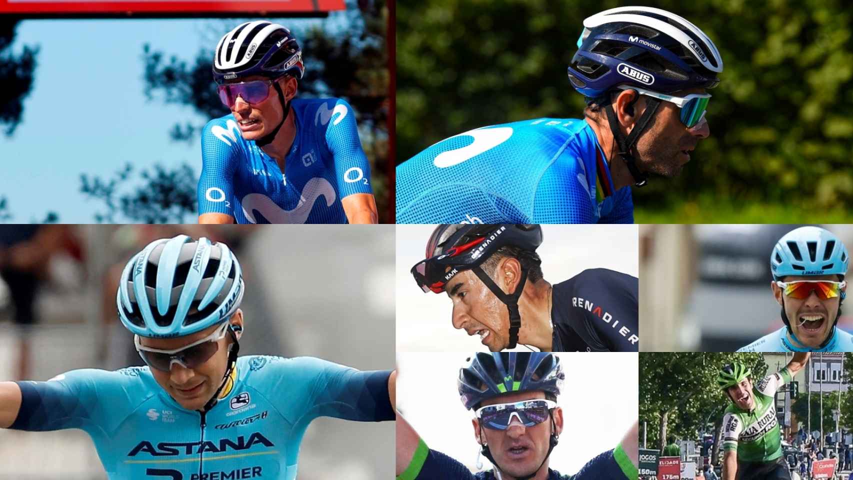 Varios de los ciclistas del Movistar Team para la temporada 2022