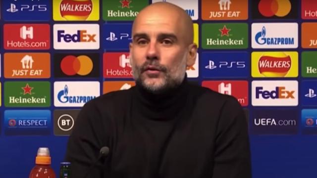 Pep Guardiola, en rueda de prensa