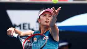 La tenista Peng Shuai durante un partido