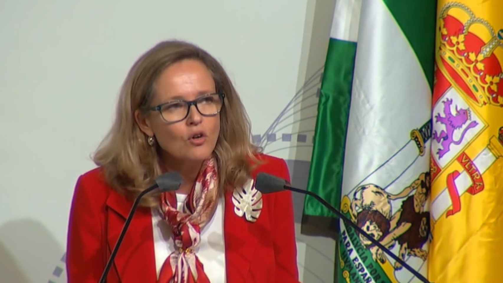 La vicepresidenta primera del Gobierno y ministra de Economía, Nadia Calviño.