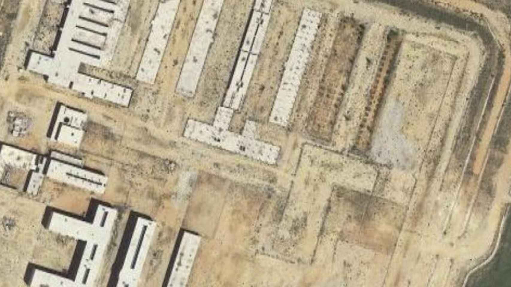 Vista aérea del estado actual de la prisión de Siete Aguas, donde se ubicará el nuevo centro penitenciario psiquiátrico.
