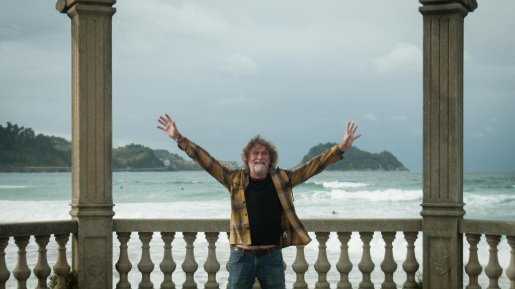 Kristian Pielhoff junto a la playa de Zarautz.