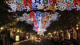Luces de Navidad en Alicante.