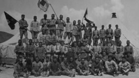 Soldados de la 4ª compañía del I Batallón del regimiento África 68