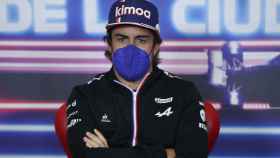 Fernando Alonso en la rueda de prensa previa al Gran Premio de México