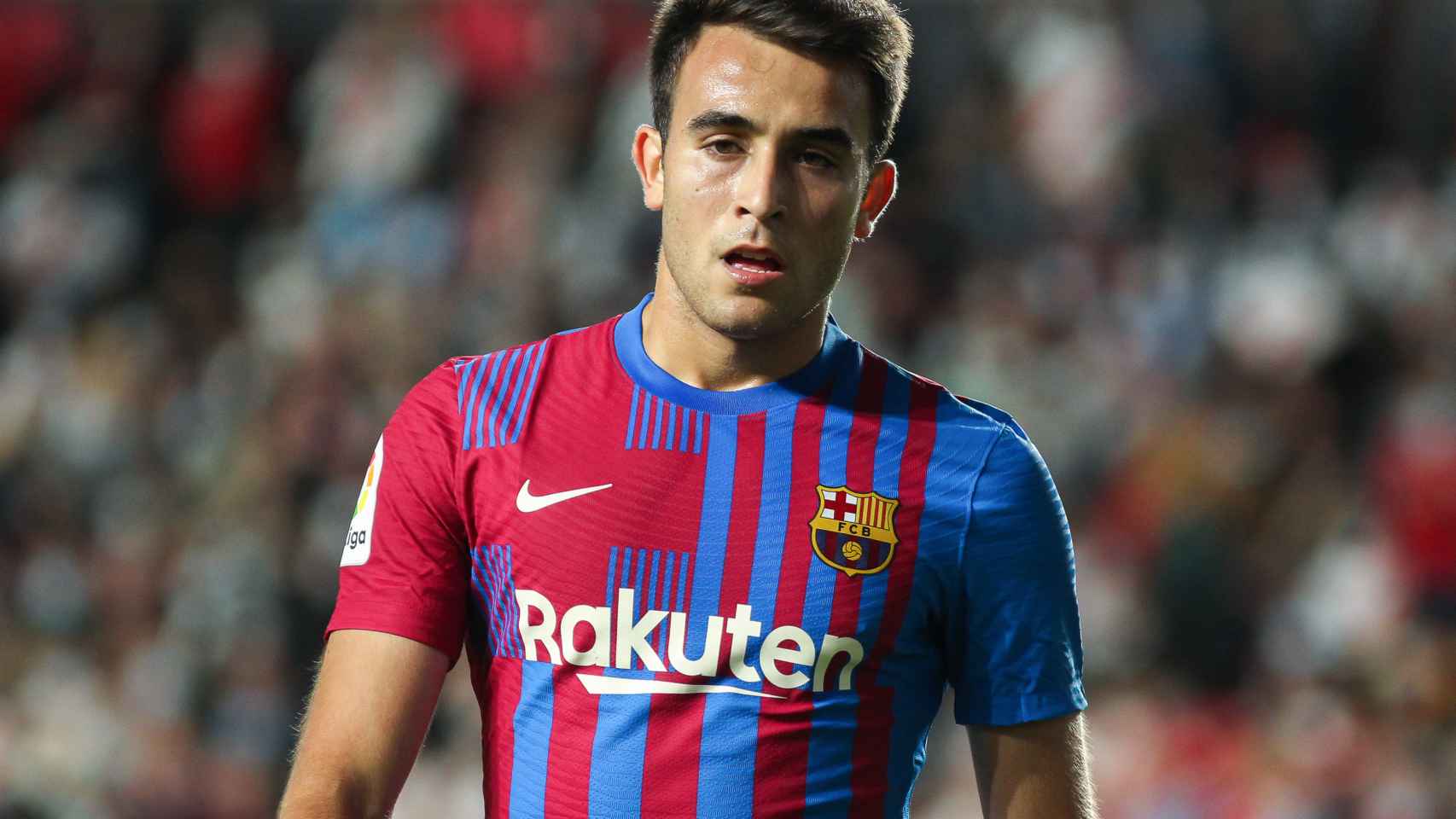Eric García, durante un partido con el Barça