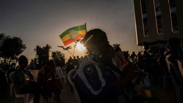 Ciudadanos etíopes se reunieron en la capital para conmemorar el primer aniversario de la guerra en Tigray.