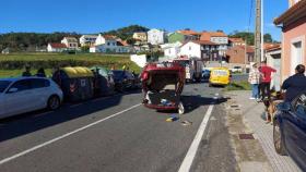 Imagen del accidente en Ribeira (A Coruña).