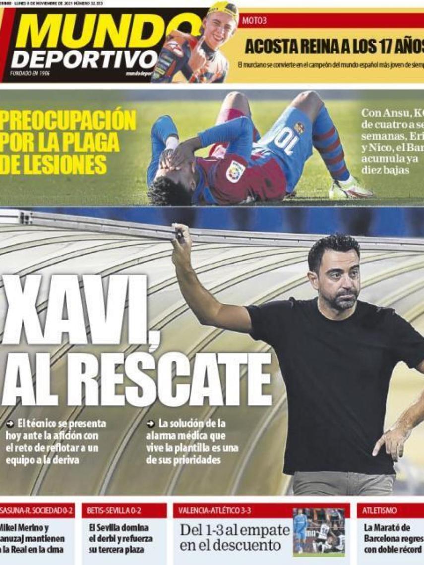 La portada del diario Mundo Deportivo