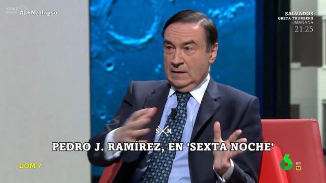 Pedro J. Ramírez, durante su intervención en el programa 'laSexta Noche'.