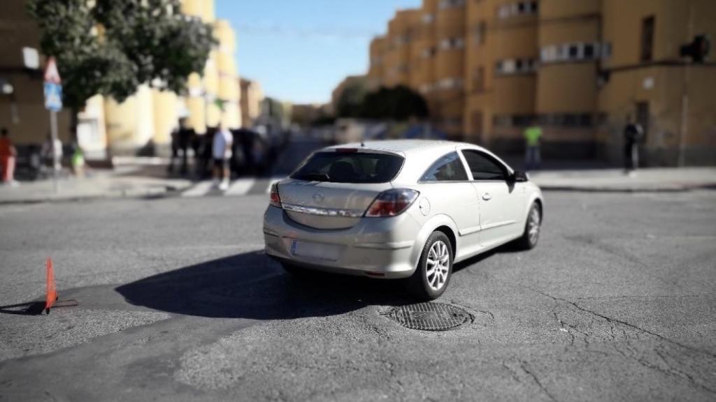 El vehículo en cuestión que causó el accidente en Los Palmerales de Elche.