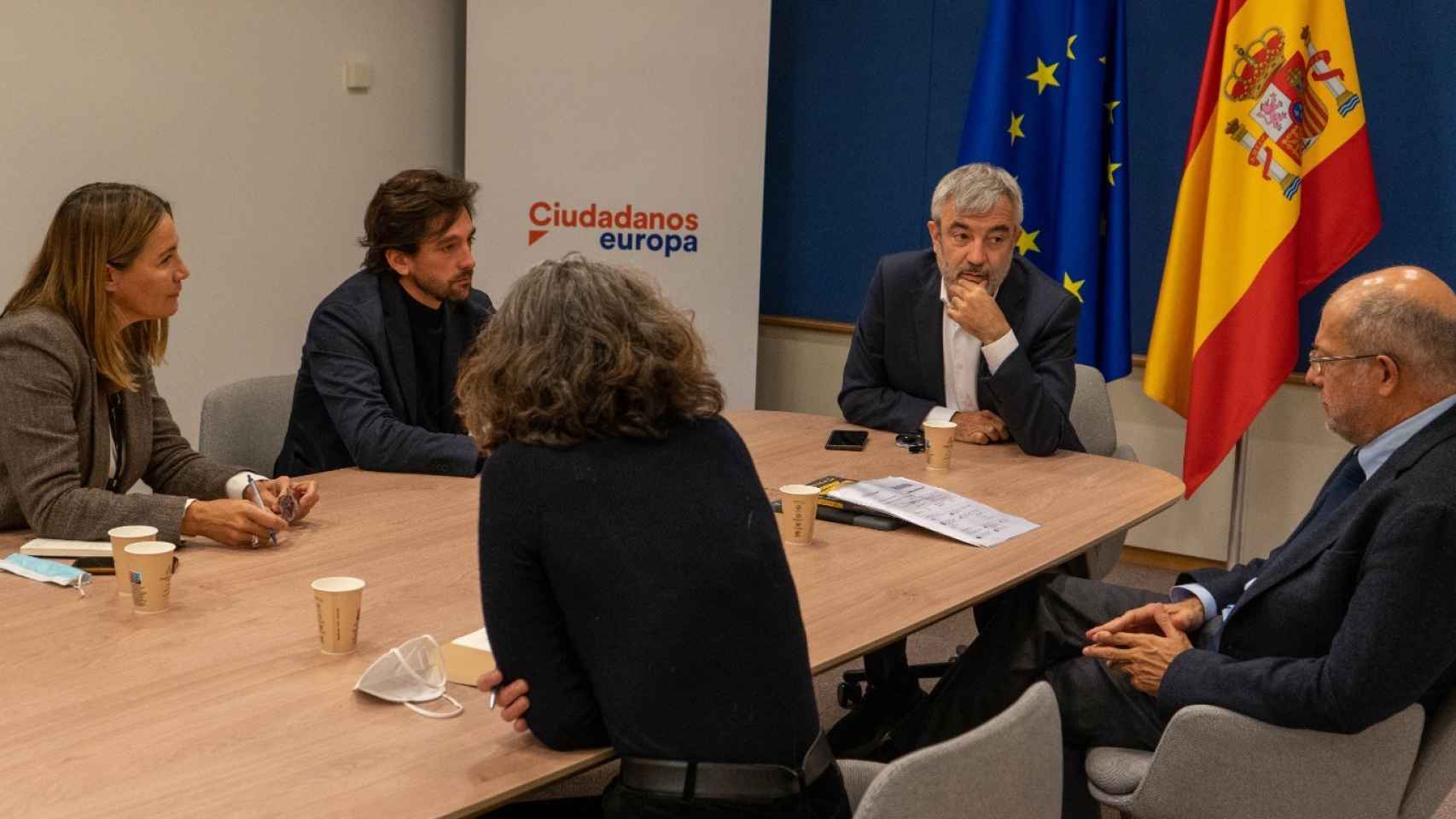 Francisco Igea en una reunión de Ciudadanos en Bruselas