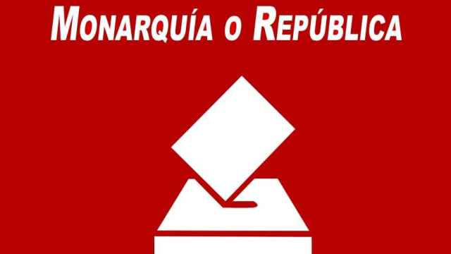 Cartel de la Plataforma Consulta Popular Estatal Monarquía o República.
