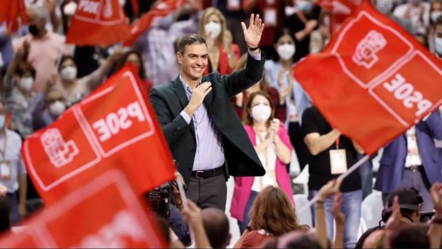 Pedro Sánchez, durante el 40º Congreso Federal del PSOE celebrado en Valencia. EE