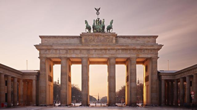 La puerta de Brandeburgo, Berlín.