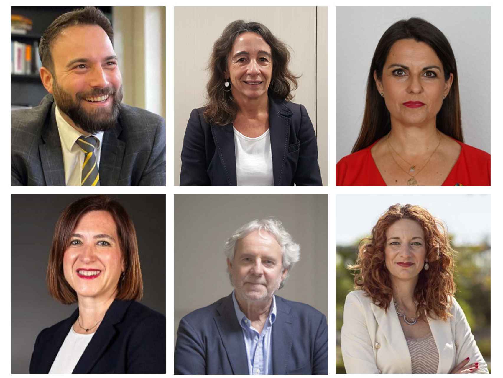 Los seis concejales confirmados en el encuentro de D+I, de Madrid, San Sebastián, Málaga, Zaragoza, Sevilla y Valencia.