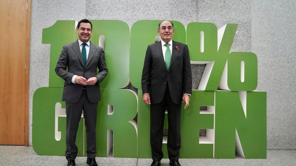 El presidente de Iberdrola y el presidente de la Junta de Andalucía.