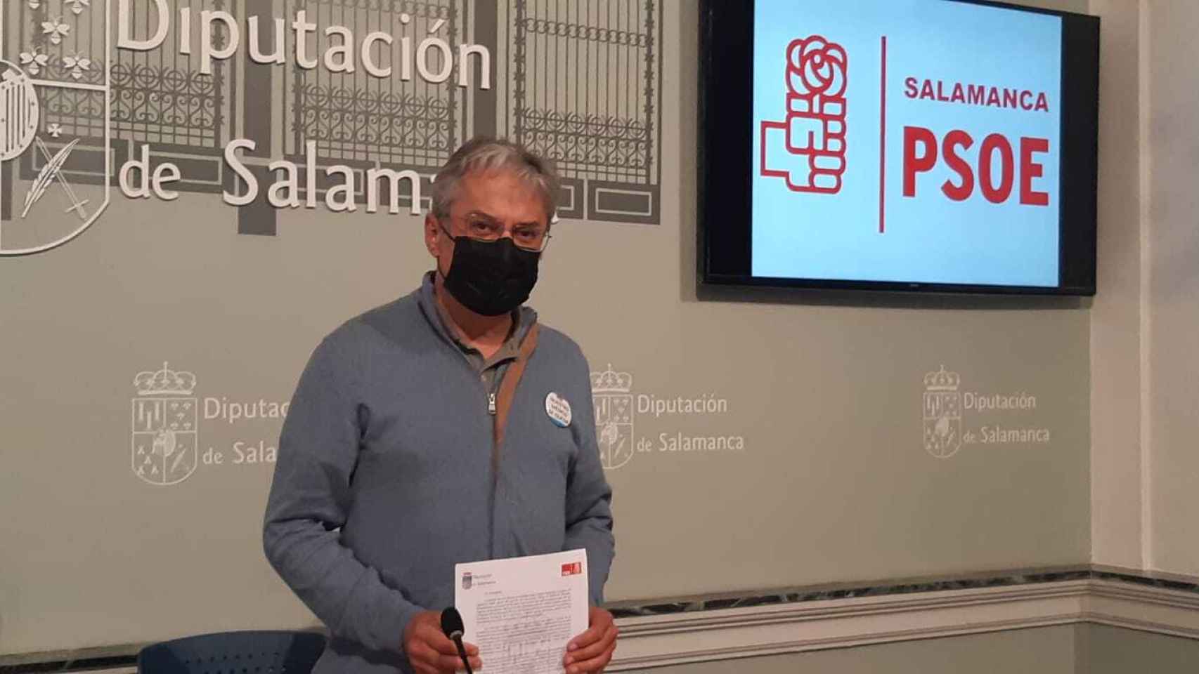 El portavoz del PSOE en la Diputación de Salamanca y alcalde de Juzbado, Fernando Rubio