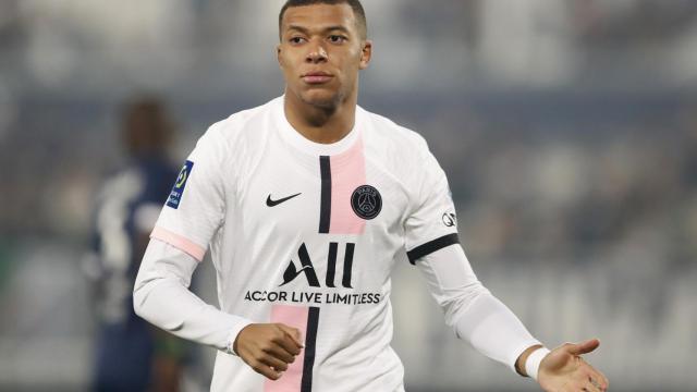 Mbappé durante un partido del PSG