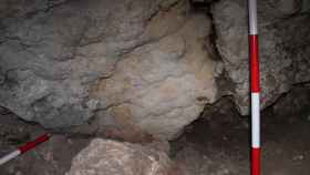 Una nueva pintura rupestre en la Cueva de Nerja.