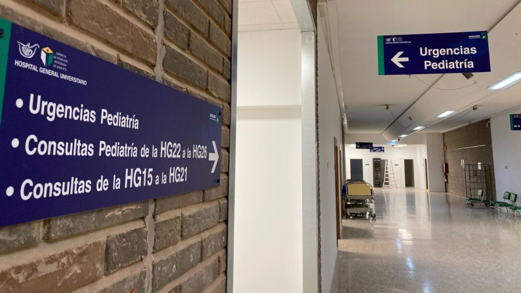 Nuevo espacio para las urgencias pediátricas en el Hospital de Albacete.