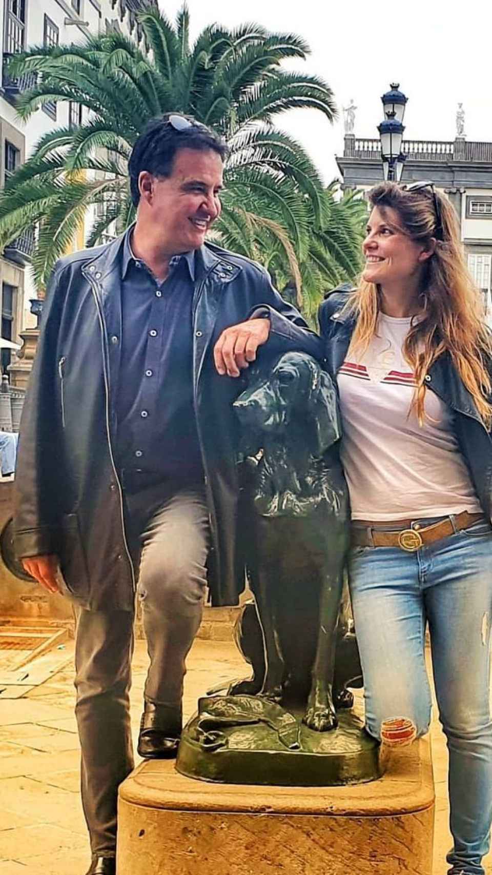 El ya matrimonio José Ramón de la Morena y Laura Vázquez en una imagen de sus redes sociales.